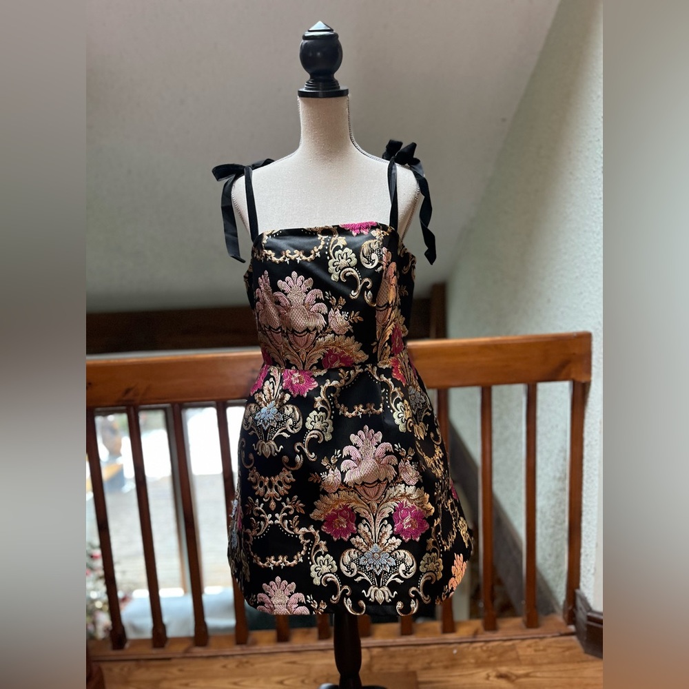 CHELSEA DRESS - size M / black with colourful details